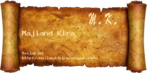 Majland Kira névjegykártya